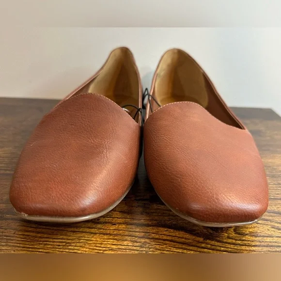 a.n.a KLAPPER COGNAC Flats NWT/box size 11M - Picture 2 of 4